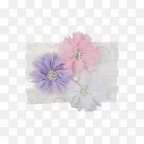 头巾花卉设计花尼龙纺织-1960年代花卉头巾