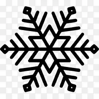 图形雪花剪贴画插图.雪花