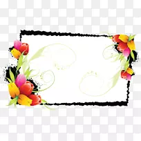 边框剪贴画花卉设计形象花