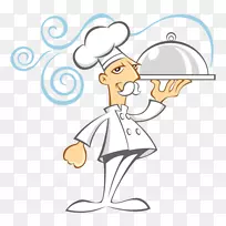 厨师剪贴画图形烹饪餐厅-烹饪
