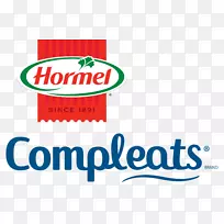 LOGO Hormel全餐-各种口味(6份-7.5至10盎司微波炉碗)-牛肉炖，肉卷，烤牛肉，意大利面，鸡肉品牌字体-食品品牌