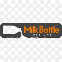 奶瓶标志图形设计.牛奶