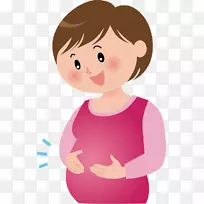 怀孕剪贴画图形出生不孕-母亲