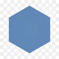 雨桶未加工工业信息.六角形蓝色