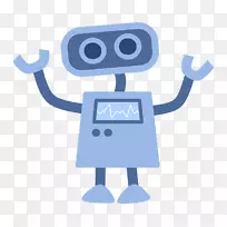机器人儿童互联网机器人线跟随机器人蓝色机器人