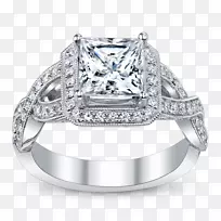 订婚戒指结婚戒指罗宾斯兄弟钻石结婚戒指