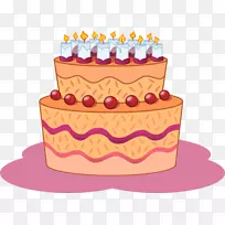 纸杯蛋糕生日蛋糕剪贴画-Linhad Tortas