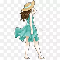 剪贴画人类行为帽子仙女帽