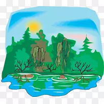 剪贴画湿地沼泽潘塔纳尔露天矿沼泽