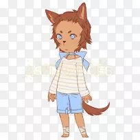 犬科夹艺术插画男孩狗-带血指甲的棒球棒