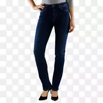 7为全人类而设的紧身裤牛仔裤、牛仔、高高在上的女式牛仔裤。
