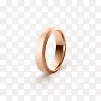 结婚戒指范克莱夫和阿皮尔斯彩色金戒指