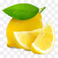 柠檬-酸橙饮料果汁剪辑艺术柠檬水-柠檬