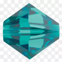 施华洛世奇蓝锆石珠水晶玻璃