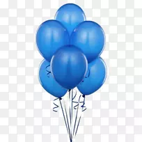 蓝气球蓝色生日皇家蓝气球