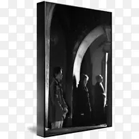 摄影工作室黑白相框-当代祈祷手艺术作品