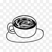 咖啡杯拿铁咖啡艺术浓咖啡