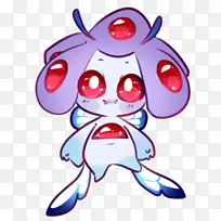剪贴画插图，眼睛白化病突变-杂乱无章的Tumblr主题