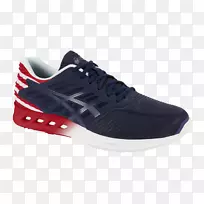 Asics fuzex乡村套装运动鞋Asics fuzex跑鞋-男装-黑色/银色/绿色壁虎-为女性制造的红色网球鞋