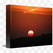 长方形天空-太阳升起