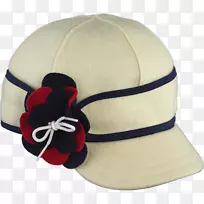 棒球帽，花瓣推手，板凳帽，暴风雨式Kromer女士的花瓣推手