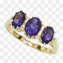 紫水晶耳环色金Shipton&co-紫水晶环