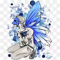 艺术插画童话世界失乐园-约翰尼3泪