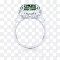 戒指结婚典礼供应翡翠银产品设计-紫水晶钻石戒指