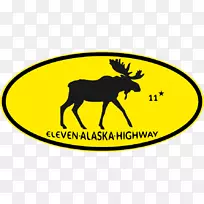 剪贴画阿拉斯加11标志野生动物-道尔顿高速公路