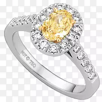 澳洲钻石订婚戒指-椭圆形钻戒