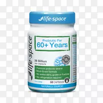 生命空间广谱益生菌30胶囊生活空间益生菌60+年60胶囊细菌益生菌胶囊