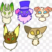 胡须剪贴画猫插图产品