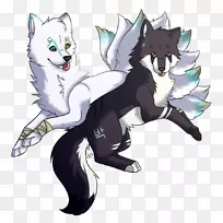 猫狗科狼人插图-永远在一起