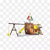 操场后院游戏世界摇摆彩虹游戏系统-海盗船游戏集