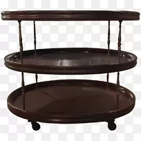 咖啡桌椭圆形产品设计托盘桌