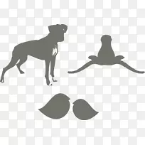 意大利灰狗设计经典小狗品种-婚礼公告