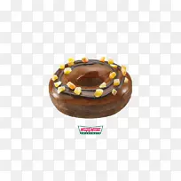 巧克力蛋糕加糖巧克力涂焦糖-Krispy Kreme甜甜圈