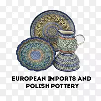 欧洲进口的Bolesławiec陶器&波兰陶器工艺.波兰陶器