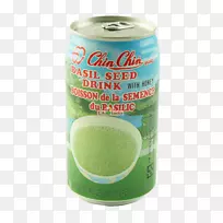 果汁纳塔德可可亚洲菜红豆汤饮料罐-罗勒种子饮料
