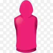 无袖t恤产品设计.锚定粉红绿色背包