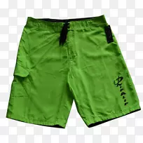 泳裤百慕大短裤产品-廉价霓虹灯绿色背包