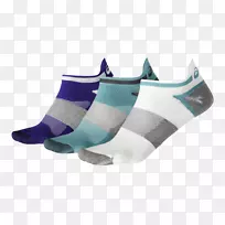 美洲狮袜子Asics 3包装Lyte衣服.紫色Asics女子网球鞋