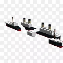 泰坦尼克号大西洋电子元件客船冰山-泰坦尼克乐高方向