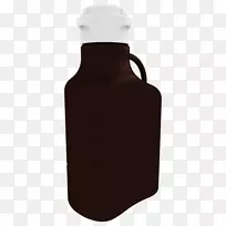 水瓶玻璃瓶酿酒机15n-1111-brw聚丙烯自制汽车，5升，深琥珀pp，83毫米瓶盖，3250毫升容量-10加仑
