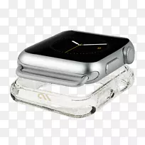 苹果手表38 mm大副nkd硬式保险杠-透明苹果手表系列3只42mm苹果手表带-苹果