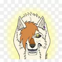 胡须，猫，狮子，，狗-愤怒的狼画牙齿