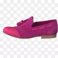 滑鞋产品-女鞋交叉训练粉红色m-紫色平皮鞋
