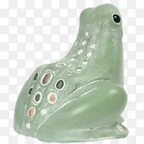 伊莎贝尔布卢姆真正的青蛙雕塑小狗-鼓舞人心的河石