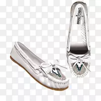 芭蕾平滑鞋产品设计-迈克尔-科尔斯脱白鞋