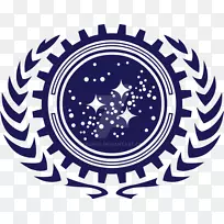 联合行星联合会星际迷航星团形象标志-星际漫游进入黑暗壁纸